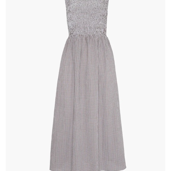 Hill House Cosimo Nap chocolate gingham maxi dress - Picture 4 of 10